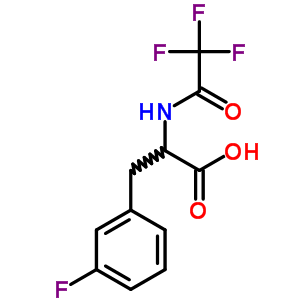 3-(3-氟苯基)-2-[(2,2,2-三氟乙酰基)氨基]丙酸结构式_39801-55-3结构式