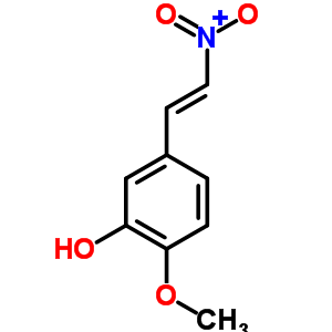 1-(3-羟基-4-甲氧基苯基)-2-硝基乙烯结构式_39816-35-8结构式
