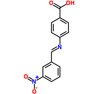 4-[[(3-硝基苯基)亚甲基]氨基]-苯甲酸结构式_3996-28-9结构式