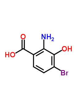 4-溴-3-羟基邻氨基苯甲酸结构式_39978-92-2结构式