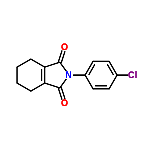 3,4,5,6-四氢-n-(4-氯苯基)邻苯二甲酰亚胺结构式_39985-63-2结构式