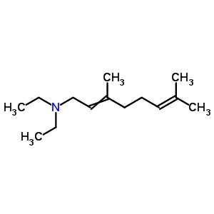 (Z)-N,N-二乙基-3,7-二甲基-2,6-辛二烯-1-胺结构式_40137-00-6结构式