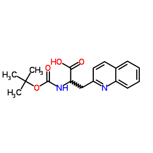 Boc-D-2-喹啉基丙氨酸结构式_401813-49-8结构式