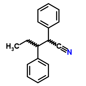 b-乙基-a-苯基-苯丙腈结构式_40232-60-8结构式