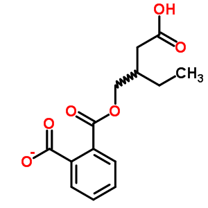 单(3-​羧基-​2-​乙基丙基)邻苯二甲酸酯结构式_40322-01-8结构式
