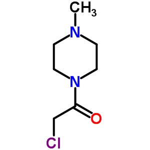 1-(2-氯乙酰基)-4-甲基哌嗪盐酸盐结构式_40340-73-6结构式