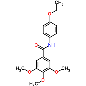 n-(4-乙氧基苯基)-3,4,5-三甲氧基-苯甲酰胺结构式_4043-16-7结构式
