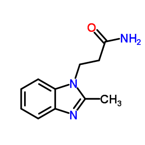 3-(2-甲基苯并咪唑-1-基)丙酰胺结构式_40508-01-8结构式