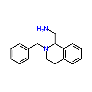 (2-苄基-1,2,3,4-四氢异喹啉-1-基)甲胺结构式_40615-06-3结构式