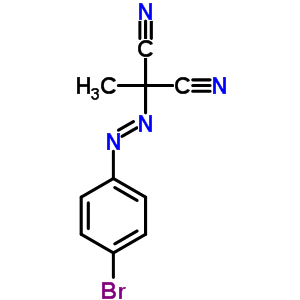 2-[2-(4-溴苯基)二氮杂烯]-2-甲基-丙二腈结构式_40620-39-1结构式