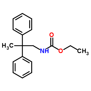 n-(2,2-二苯基丙基)氨基甲酸乙酯结构式_40691-65-4结构式
