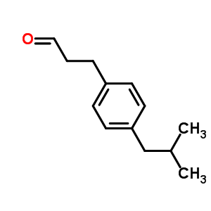 3-(4-异丁基-苯基)-丙醛结构式_40764-03-2结构式