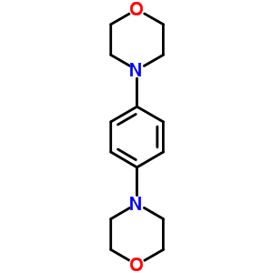1,4-二吗啉苯结构式_4096-22-4结构式