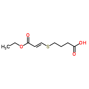 4-((3-Ethoxy-3-oxo-1-propenyl)thio)butanoic acidStructure,41108-59-2Structure 4-((3-Ethoxy-3-oxo-1-propenyl)thio)butanoic acid Structure,41108-59-2Structure