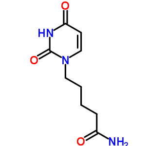 5-(2,4-二氧代嘧啶-1-基)戊酰胺结构式_4113-86-4结构式