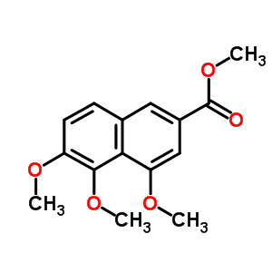 4,5,6-三甲氧基-2-萘羧酸甲酯结构式_4147-34-6结构式