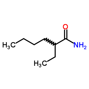 2-乙基己酰胺结构式_4164-92-5结构式