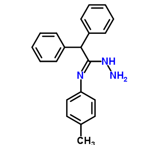 N-氨基-n-(4-甲基苯基)-2,2-二苯基-乙脒结构式_4172-88-7结构式
