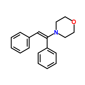 4-[(1z)-1,2-二苯基乙烯]-吗啉结构式_4176-68-5结构式
