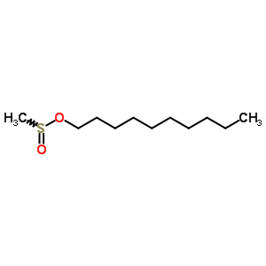 1-甲基亚磺酰基氧基癸烷结构式_41892-36-8结构式