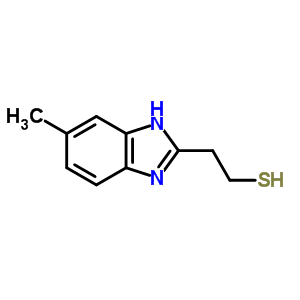 (9ci)-5-甲基-1H-苯并咪唑-2-乙烷硫醇结构式_4198-61-2结构式