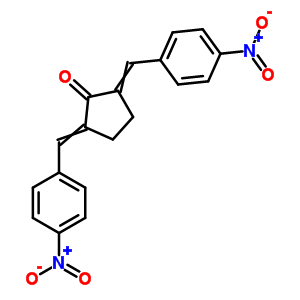 2,5-双[(4-硝基苯基)亚甲基]-环戊酮结构式_42019-85-2结构式