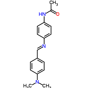 N-[4-[(4-二甲基氨基苯基)亚甲基氨基]苯基]乙酰胺结构式_42027-67-8结构式