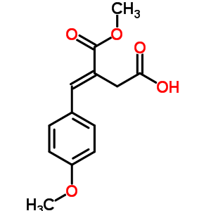 (E)-3-methoxycarbonyl-4-(4-methoxyphenyl)but-3-enoic acidStructure,42151-35-9Structure (E)-3-methoxycarbonyl-4-(4-methoxyphenyl)but-3-enoic acid Structure,42151-35-9Structure