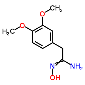 2-(3,4-二甲氧基苯基)-N-羟基乙脒结构式_42191-48-0结构式