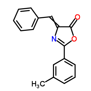 4-亚苄基-2-(3-甲基苯基)-1,3-噁唑-5-酮结构式_42344-21-8结构式