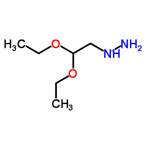 (2,2-二乙氧基乙基)-肼结构式_42351-81-5结构式
