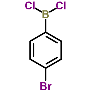 (4-溴苯基)二氯硼烷结构式_4250-49-1结构式