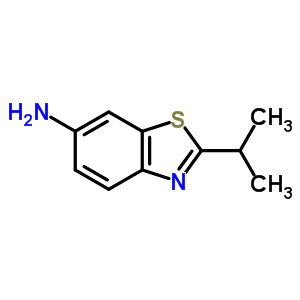 2-异丙基-苯并噻唑-6-胺结构式_42517-23-7结构式