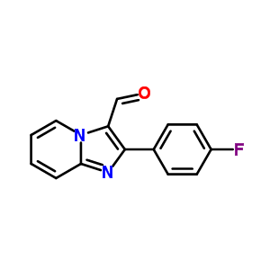 2-(4-氟苯基)-咪唑并[1,2-a]吡啶-3-甲醛结构式_425658-37-3结构式