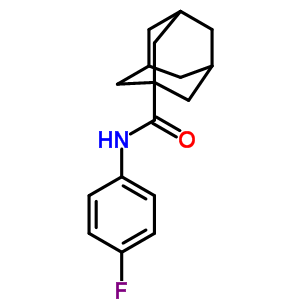 N-(4-氟苯基)金刚烷-1-羧酰胺结构式_42600-82-8结构式