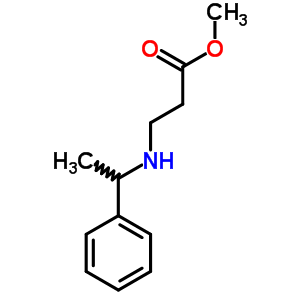 3-(1-苯基乙基氨基)丙酸甲酯结构式_42792-67-6结构式