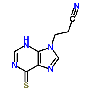 3-(6-磺酰基-3H-嘌呤-9-基)丙腈结构式_4301-59-1结构式