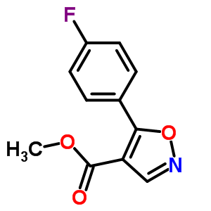 (9ci)-5-(4-氟苯基)-4-异噁唑羧酸甲酯结构式_430534-58-0结构式