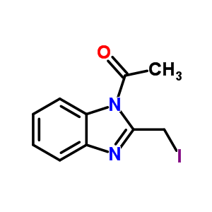 1-[2-(碘甲基)-1H-苯并咪唑-1-基]-乙酮结构式_43215-23-2结构式