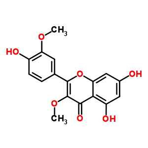 4,5,7-三羟基-3,3-二甲氧基黄酮结构式_4382-17-6结构式