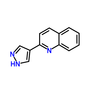 2-(1H-吡唑-4-基)喹啉结构式_439106-87-3结构式