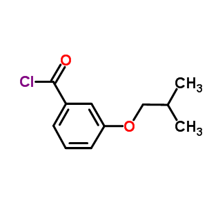 3-异丁氧基苯甲酰氯结构式_443290-10-6结构式