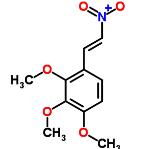 1,2,3-三甲氧基-4-(2-硝基乙烯)-苯结构式_4668-08-0结构式