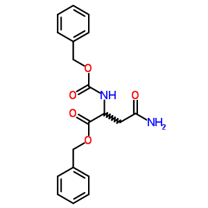 3-氨基甲酰-2-苯基甲氧基羰基氨基-丙酸苄酯结构式_4668-39-7结构式