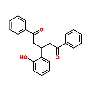3-(2-羟基苯基)-1,5-二苯基-戊烷-1,5-二酮结构式_4728-00-1结构式