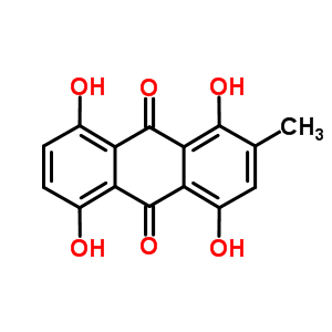 1,4,5,8-四羟基-2-甲基-9,10-蒽二酮结构式_476-43-7结构式