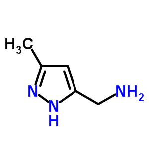 5-甲基-1H-吡唑-3-甲胺结构式_479500-37-3结构式