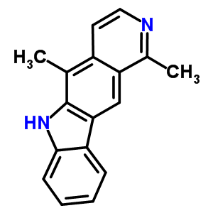 1,5-二甲基-6H-吡啶并[4,3-b]咔唑结构式_484-49-1结构式