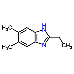 2-乙基-5,6-二甲基-1H-苯并咪唑结构式_4887-89-2结构式