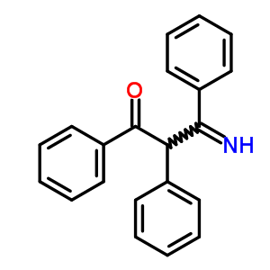 3-亚氨基-1,2,3-三苯基-丙烷-1-酮结构式_4888-38-4结构式